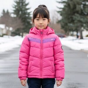 Girl size 7 pink winter coat